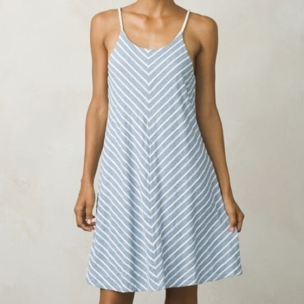 prAna Seacoast Dress, Sunbleached Blue, Women's small EUC
